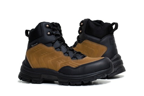 Botas Omar Castell Negro-Camel Modelo 8900 media c